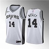 San Antonio Spurs #14 Blake Wesley White Association Edition Stitched Jersey Dzhi,baseball caps,new era cap wholesale,wholesale hats